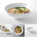 Thumbnail image #4 for American Metalcraft 56 oz White Melamine Round Noodle Bowl, 10 Inch Diameter