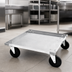 Thumbnail image #3 for Metro Aluminum Dish Rack Dolly with Handle for 20 x 20 Inch Racks