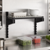 Thumbnail image #3 for Cambro Camshelving Elevation 14 in. x 30 in. Wall-Mounted Vented Shelf Kit with CamGuard, Brushed Graphite
