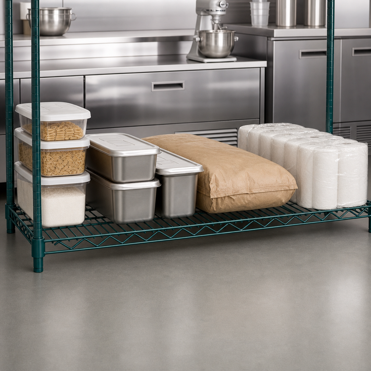 Product image #4 for Metro Super Erecta Super Wide Wire Shelf, 36 x 30 Inches, Metroseal Green Epoxy-Coated Finish with Microban