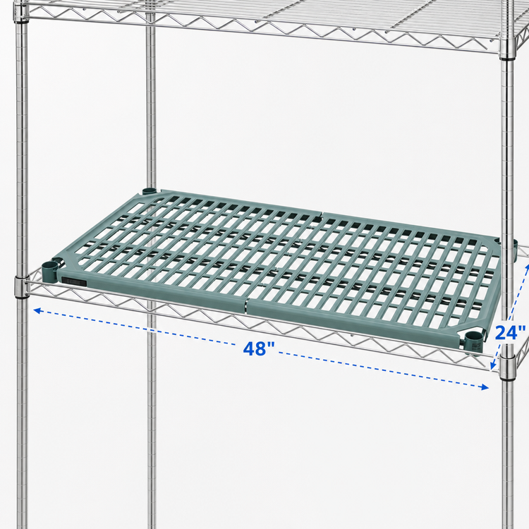Product image #3 for 48 Inch x 24 Inch Polymer Shelf Mat for Wire Shelves