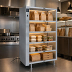 Thumbnail image #4 for Hatco Glo-Ray 2-Go™ GRS2G-3920-5 5-Tier Radiant Heated Holding Shelf with Touchscreen Controls, Stainless Steel, 39" x 20" Shelves