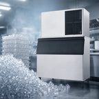 Thumbnail image #3 for Hoshizaki KM-1601SWJ Stackable Water-Cooled Crescent Cube Ice Maker, 1,660 lb/24 Hr, 48 in. Wide, Self-Contained