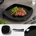 Thumbnail image #4 for Carlisle 7-3/4-Inch Square Melamine Dinner Plate with Rolled Edge, Black