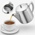 Thumbnail image #3 for Vollrath Stainless Steel Tea and Coffee Server with Built-In Strainer, Gooseneck Spout, Hollow Handle, 12 oz
