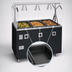 Thumbnail image #3 for Vollrath 2-Series Affordable Portable Deluxe 3-Well Mobile Hot Food Station with Breath Guard