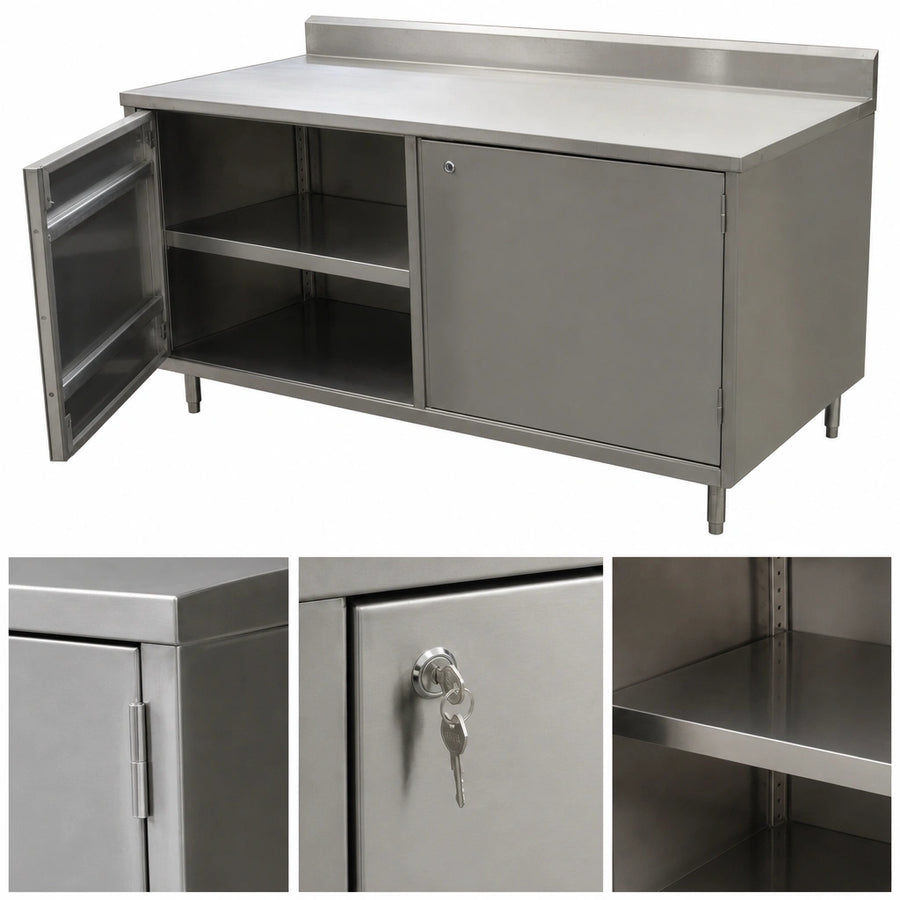 Cabinet Base with Hinged Locking Doors