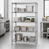 Thumbnail image #3 for Quantum 86-Inch Chrome-Plated Wire Shelving Starter Kit, 36 x 18 Inches, 4 Shelves