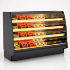 Thumbnail image #3 for Structural Concepts Fusion® GHSS656HLB Heated Self-Service Hot Food Display Case, Open Front, 3 Heated Shelves, 75-3/8"W
