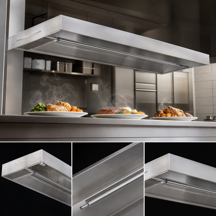 Product image #3 for Eagle RedHots 96-Inch Standard-Watt Unlighted Single Rod Strip Heat Lamp with Remote, 240V