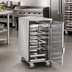 Thumbnail image #3 for FWE Half-Height Non-Insulated Stainless Steel Enclosed Transport Cabinet with 14 Universal Tray Slides