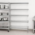 Thumbnail image #3 for Eagle Group EagleGard A5-74-2142E 5-Tier Add-On Wire Shelving Unit, 42"W x 21"D x 74"H, Blue-Green Epoxy Finish