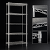 Thumbnail image #3 for EAGLEbrite 5-Tier Wire Shelving Starter Unit, 24W x 18D x 74H, Zinc Finish