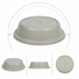 Thumbnail image #4 for Cambro Versa Camcover Round Fiberglass Plate Cover, 10-3/4 Inch Inside Diameter, Antique Parchment, No Vent Hole