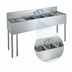 Thumbnail image #3 for Krowne 72-Inch 3-Compartment Convenience Store Sink with Dual 18-Inch Drainboards and Swing Spout Faucet