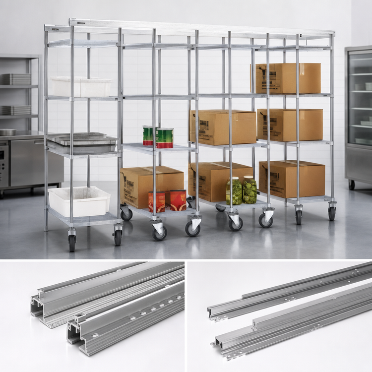 Product image #3 for Master Trak 10 Ft Overhead Track Kit for High-Density Storage Shelving