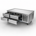 Thumbnail image #3 for Delfield Low-Profile 2-Section Refrigerated Equipment Stand, 62-1/4 Inch Wide, 4-Drawer, Side-Mounted Self-Contained R290