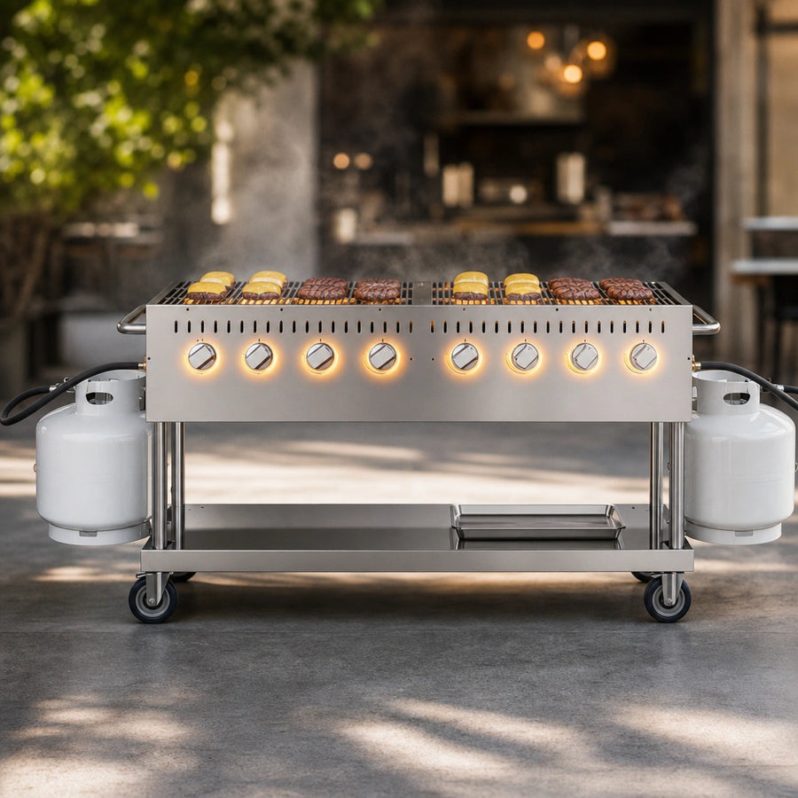 Eight High-Output Burners