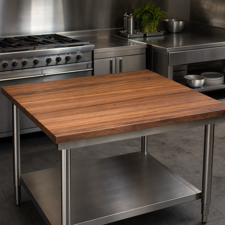 Product image #3 for Boos Block American Black Walnut Kitchen Countertop, 60 x 42 x 1-1/2 Inch, Flat, Penetrating Oil Finish