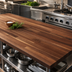 Thumbnail image #3 for Boos Block American Black Walnut Blended Edge Grain Kitchen Countertop, 120 x 36 x 1-1/2 Inch, Penetrating Oil Finish