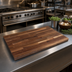 Thumbnail image #3 for John Boos Boos Block American Black Walnut Kitchen Countertop, Blended Rails Edge Grain, 60 x 42 x 1-1/2 Inches