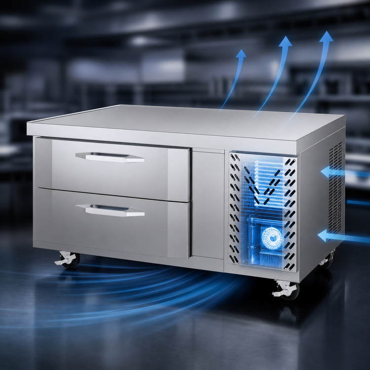 Product image #3 for Victory V-Core 48-Inch Two-Drawer Self-Contained Chef Base Refrigerator