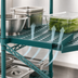 Thumbnail image #3 for Eagle Group QuadPlus 60 x 18 Inch Louvered Polymer Shelf Mat with MICROGARD Antimicrobial Protection