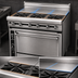 Thumbnail image #3 for Titan JTRH-3ST-36 36-Inch Heavy Duty Gas Split Top Range with Standard Oven