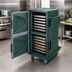 Thumbnail image #4 for Cambro Camtherm Tall Profile Electric Hot Holding Cart with Double Doors and 12 Sheet Pan Capacity