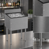 Thumbnail image #3 for CHOICE 6-Inch Wide x 19-Inch Deep Stainless Steel Underbar Ice Bin, 17 lb. Capacity