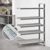 Thumbnail image #3 for Cambro Camshelving Elements XTRA 5-Tier Stationary Add-On Polymer Shelving Unit, 18-Inch Deep x 42-Inch Wide x 84-Inch High, Speckled Gray