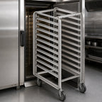 Thumbnail image #3 for Baxter Manufacturing BSRSB-15 Heavy-Duty Stainless Steel Single End-Load Rack for Rack Ovens, 15 Slides