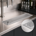 Thumbnail image #3 for Glastender 30-Inch Drop-In Rinser Faucet Drain Tray with 1/2-Inch Drain