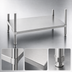 Thumbnail image #3 for Advance Tabco Stainless Steel Dishtable Undershelf with Adjustable Die Cast Leg Clamps, 18 in. W x 24 in. D