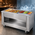 Thumbnail image #3 for DineXpress DXP4HCI 4-Pan 60 Inch Mobile Electric Hot and Ice-Cooled Serving Counter