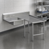 Thumbnail image #3 for John Boos Pro-Bowl L-Shaped Island Soiled Dishtable with Pre-Rinse Sink Bowl, 60