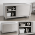 Thumbnail image #3 for John Boos Stainless Steel Enclosed Work Table with Sliding Doors, 60