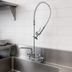 Thumbnail image #3 for T&S Big-Flo Wall-Mount Add-On Pre-Rinse Unit with 8-Inch Centers, 12-Inch Swing Nozzle, and 44-Inch Hose