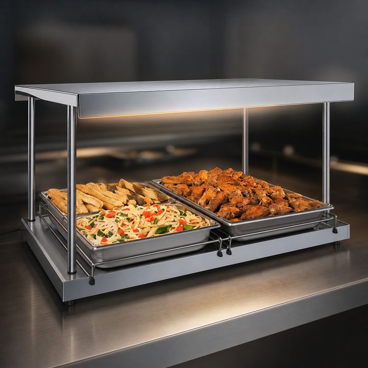 Product image #3 for Hatco Glo-Ray 18-Inch Free-Standing Heated Shelf, 13.75-Inch Deep