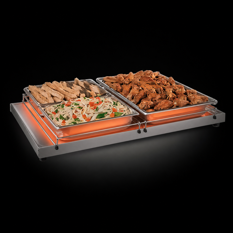 Product image #3 for Hatco Glo-Ray® 54-Inch Freestanding Heated Shelf, 15-3/4-Inch Deep, Stainless Steel Top