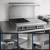 Thumbnail image #3 for Imperial Spec Series Heavy Duty 36-Inch Modular Countertop Gas Range with 2 Open Burners and 18-Inch Hot Top