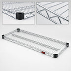 Thumbnail image #3 for Eagle Group QuadTruss QA2160C 60"W x 21"D Chrome-Plated Wire Shelf, 600 lb Capacity Case of 2