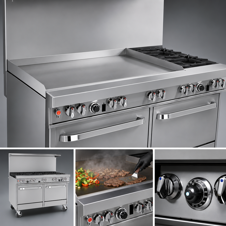 Product image #3 for Southbend Ultimate 60-Inch Gas Restaurant Range with 48-Inch Griddle and 2 Standard Ovens