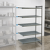 Thumbnail image #3 for Cambro Camshelving Basics Plus 5-Tier Vented Polymer Add-On Shelving Unit, 18 x 60 x 72 Inches, Brushed Graphite