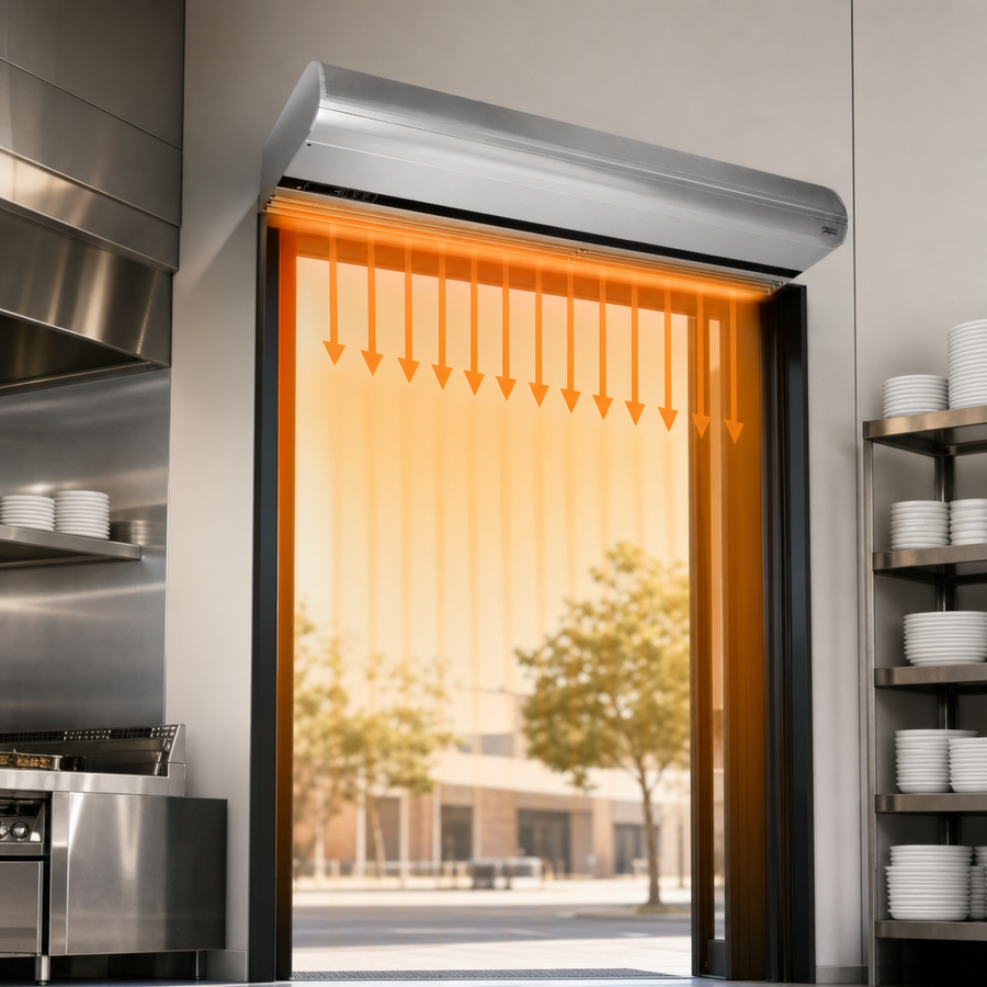 Electric Heated Air Curtain