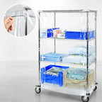 Thumbnail image #3 for Quantum CC183663CVV Clear Vinyl Wire Cart Cover, 10-Gauge, 18 x 36 x 63 Inches, Velcro Flap