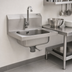 Thumbnail image #3 for Eagle Group Wall-Mount Hand Sink with Electronic Eye Gooseneck Spout, 14 x 10 x 5-Inch Bowl, 304 Stainless Steel