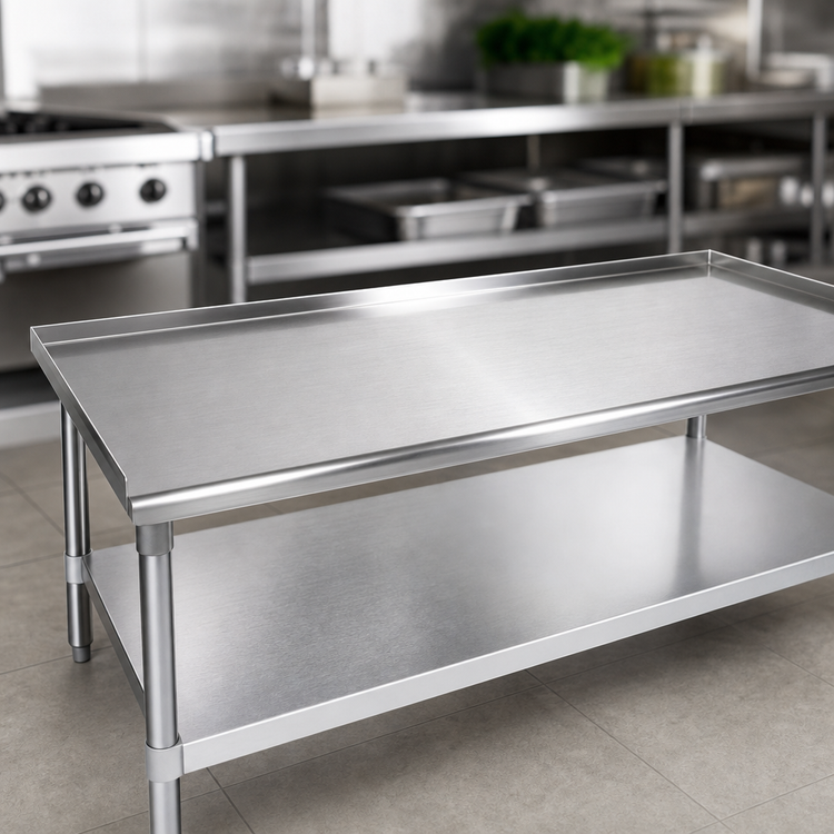 Product image #3 for John Boos Stainless Steel Equipment Stand with Adjustable Undershelf, 18 x 30 x 24 Inches