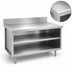 Thumbnail image #3 for La Rosa 60000 Series Open Shelf Utility Stand, 48-Inch L x 28-Inch D, 304 Stainless Steel Top
