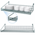 Thumbnail image #3 for Quantum Store Grid Wire Shelf with Retaining Front Edge, 48-Inch x 18-Inch, Green Epoxy Antimicrobial Finish